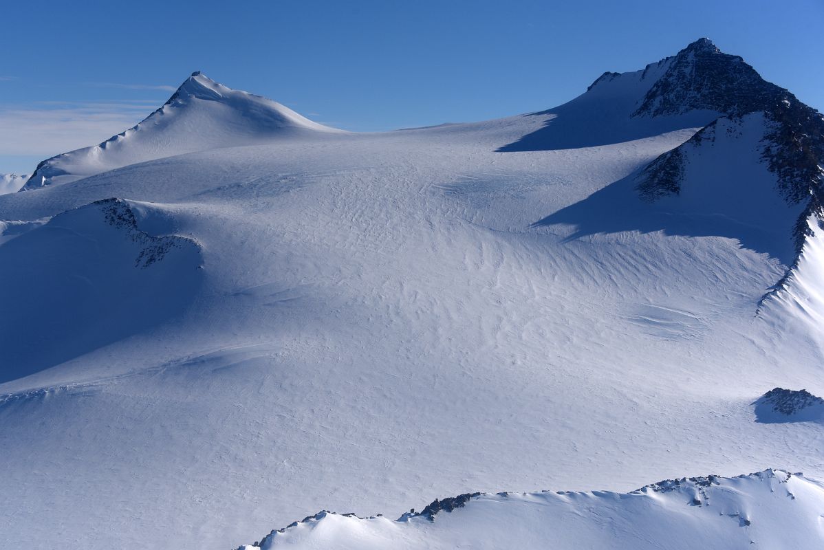 04B Mountain And Glacier Close Up From Airplane Flying From Union Glacier Camp To Mount Vinson Base Camp